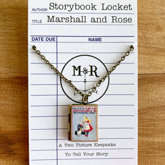Book Locket-Alice In Wonderland (Rabbit)