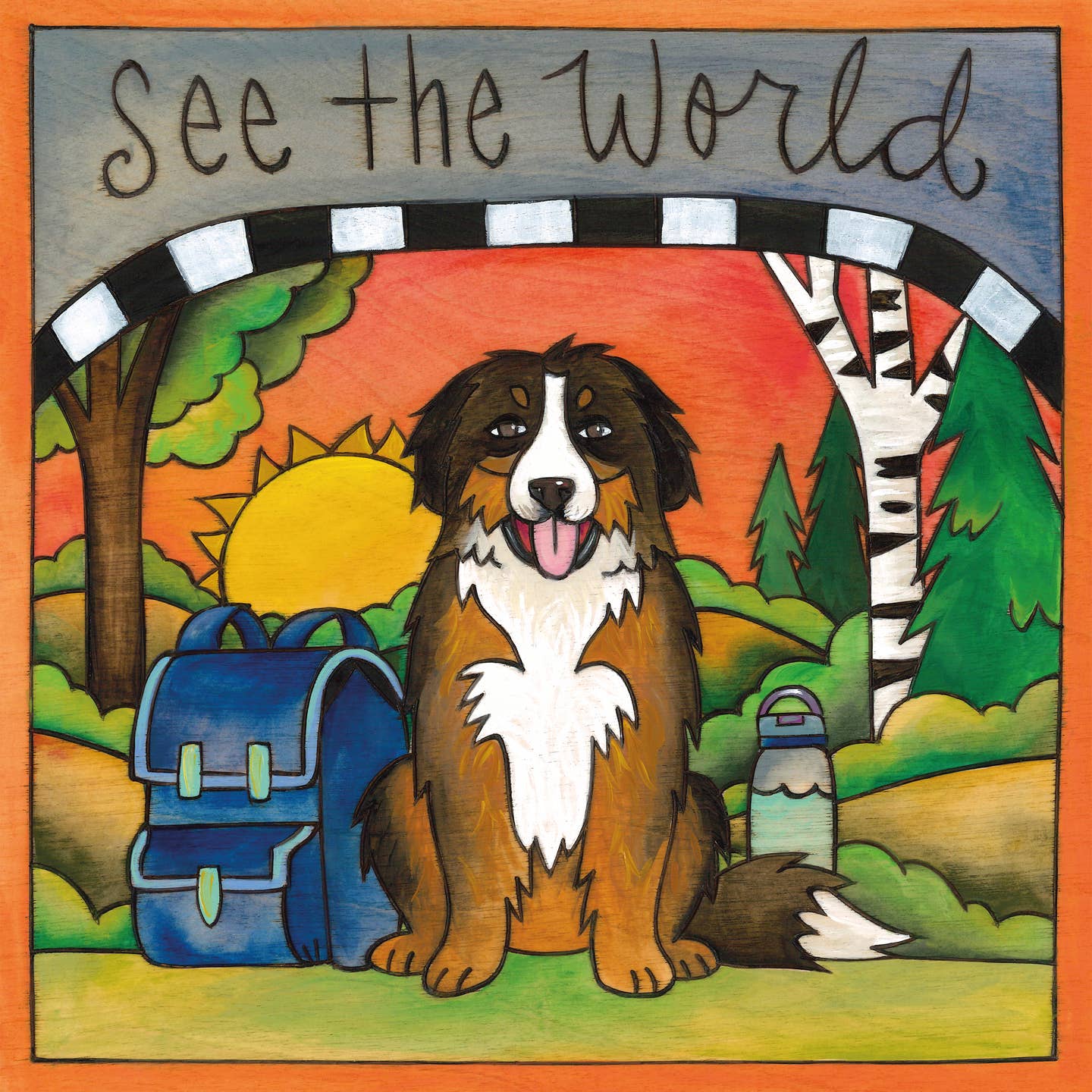 Maya Plaque-Bernese Mountain Dog