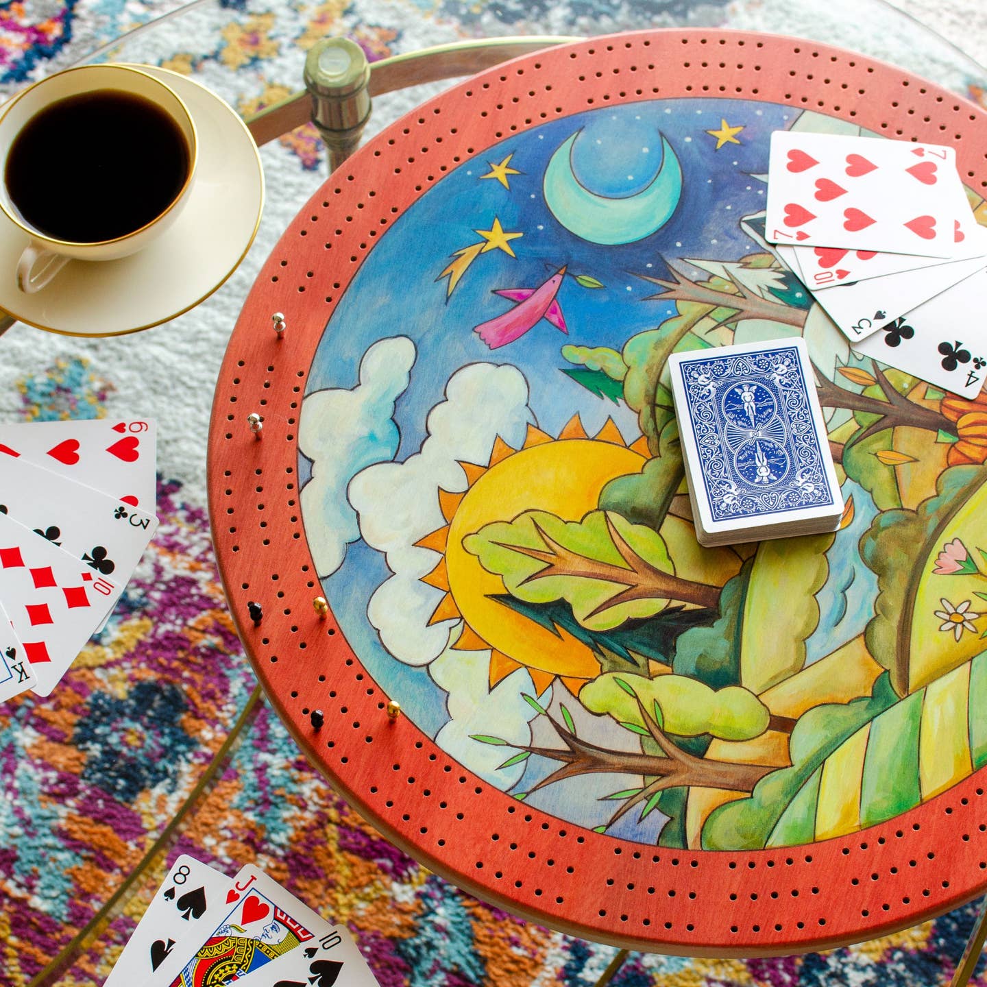 Cribbage Lazy Susan-Destination 121 (Printed)