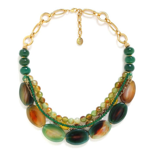 Agate Verde Necklace