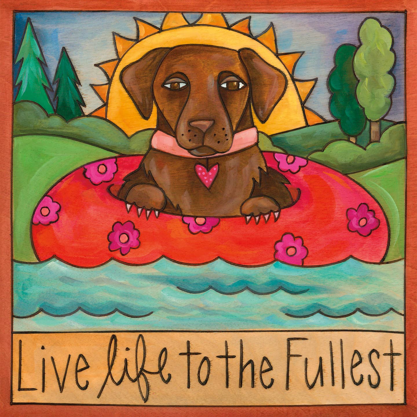 Abby Plaque-Brown Lab