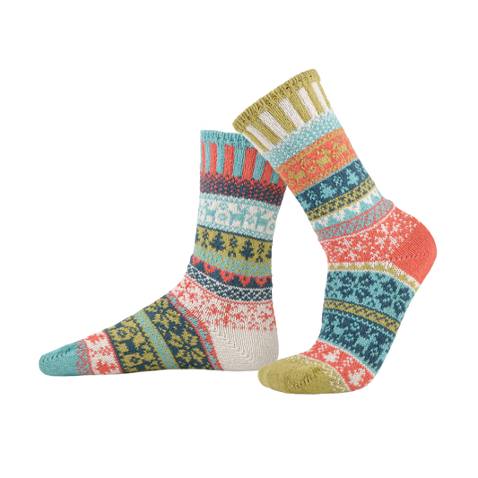 Mismatched Crew Socks-Spritz
