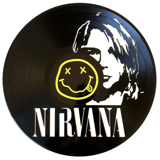 Vinyl Record Art with sticker-Nirvana