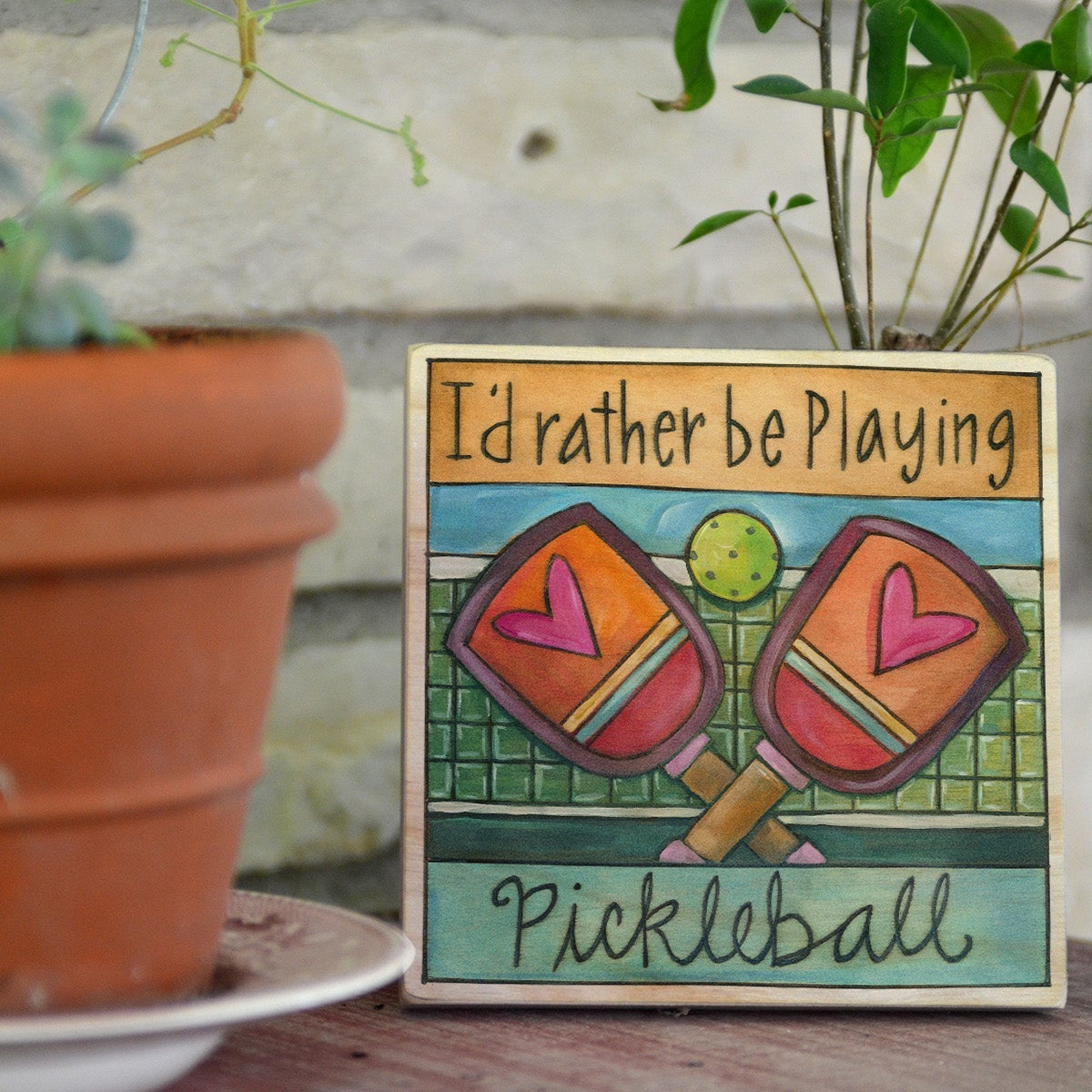 Dink Responsibly Wall Plaque-6"