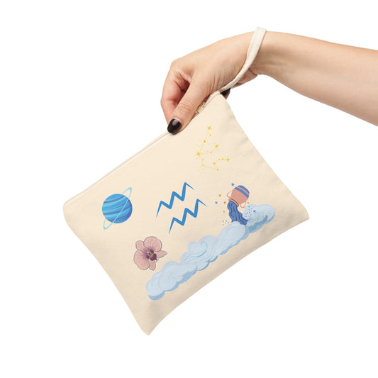 Zodiac Zipper Pouch-Aquarius