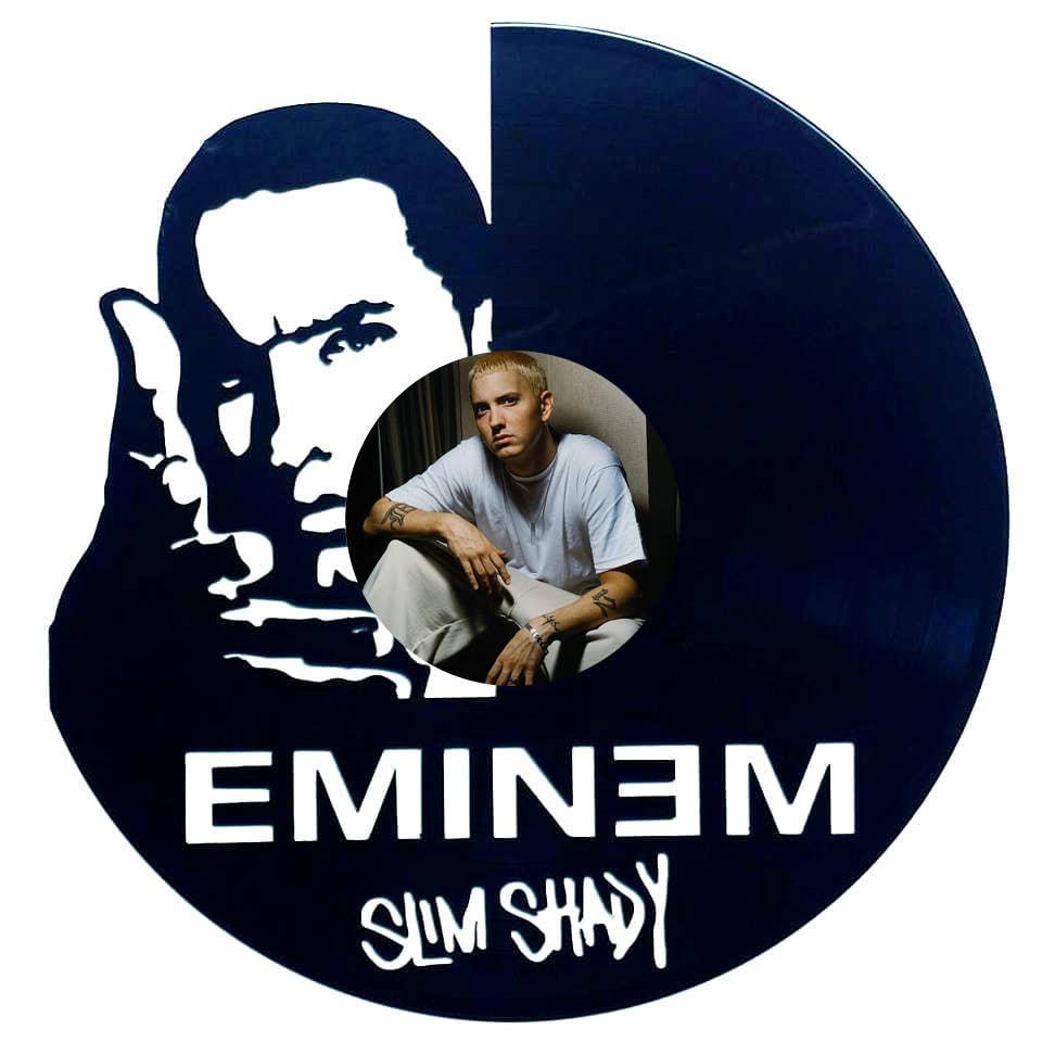Vinyl Record Art with Sticker-Eminem