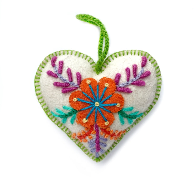 Wool Ornament-Heart