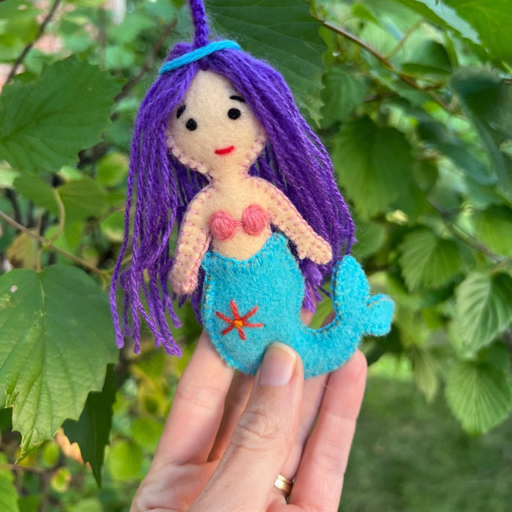 Wool Ornament-Mermaid