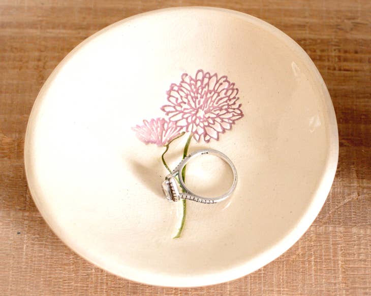 Birthflower Ring Dish