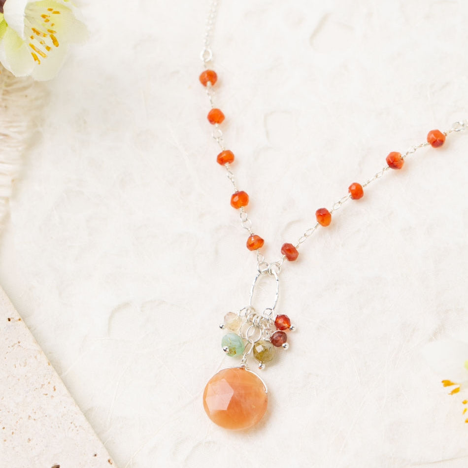 Gentle Breeze Cluster Necklace