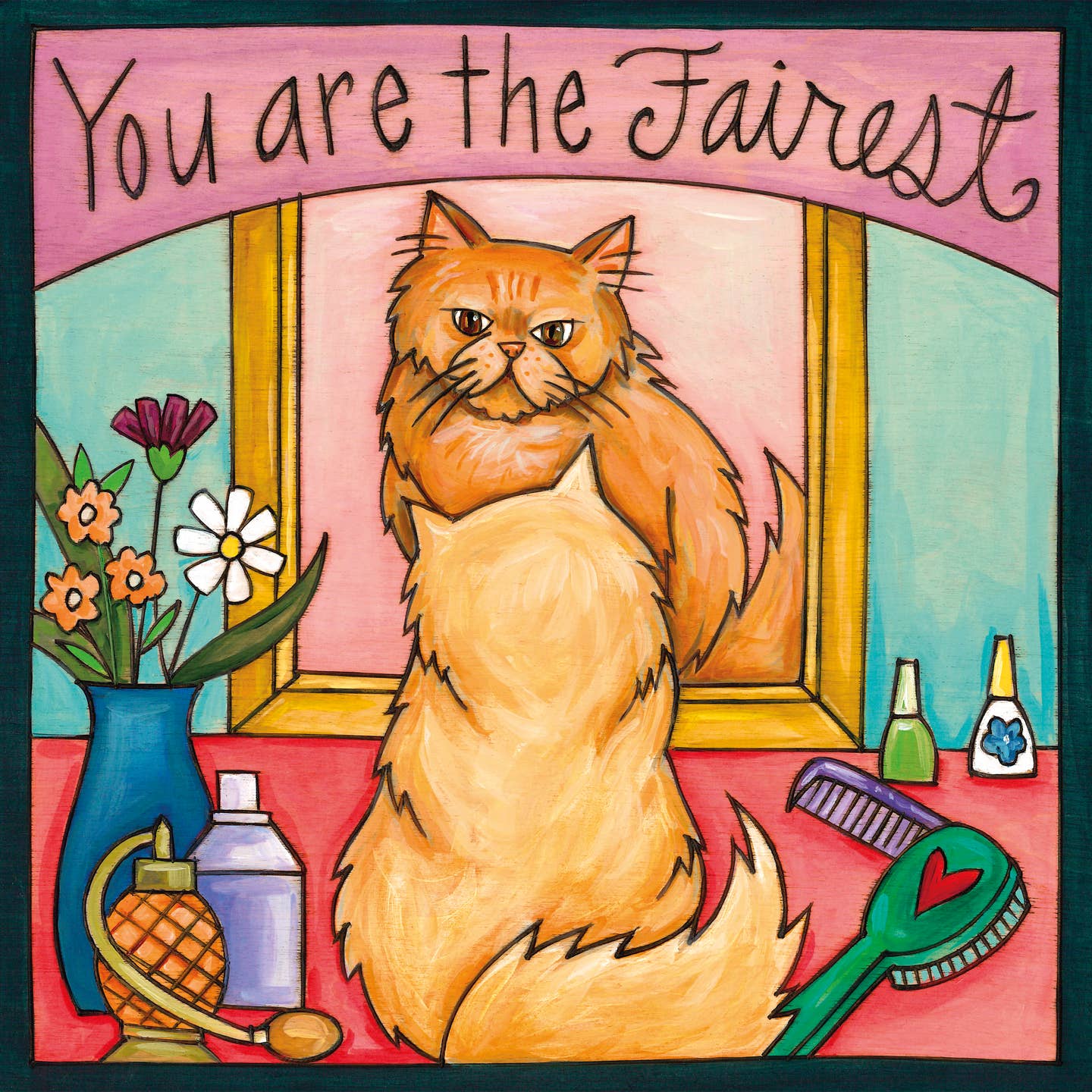 Cleo Plaque-Persian Cat