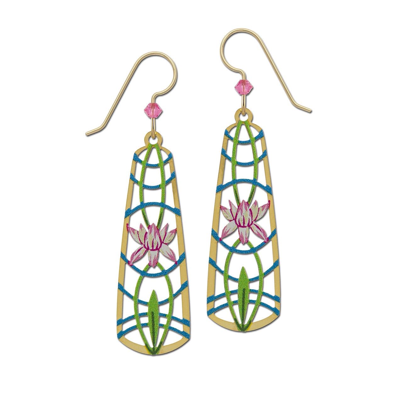 Geo Flower Earrings