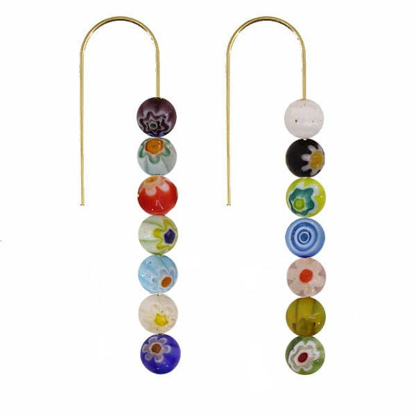 Millefiori Dangle Earrings