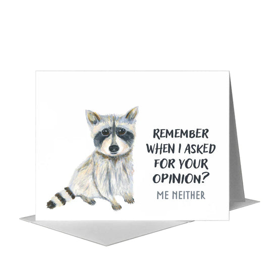 Card-Raccoon Opinion