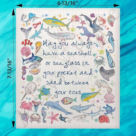 Swedish Dishcloth-Ocean Blessings