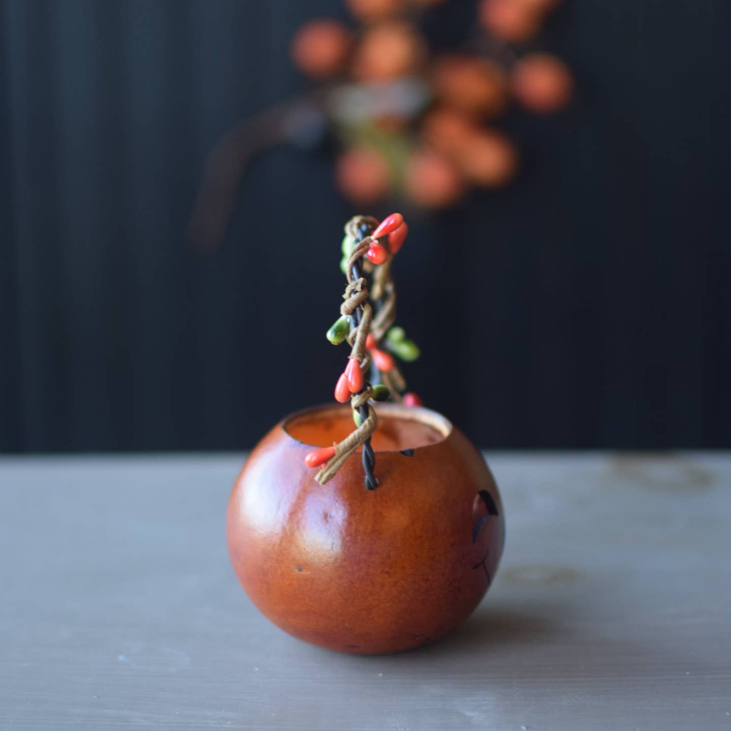Jack-O-Lantern Gourd Basket-Jace