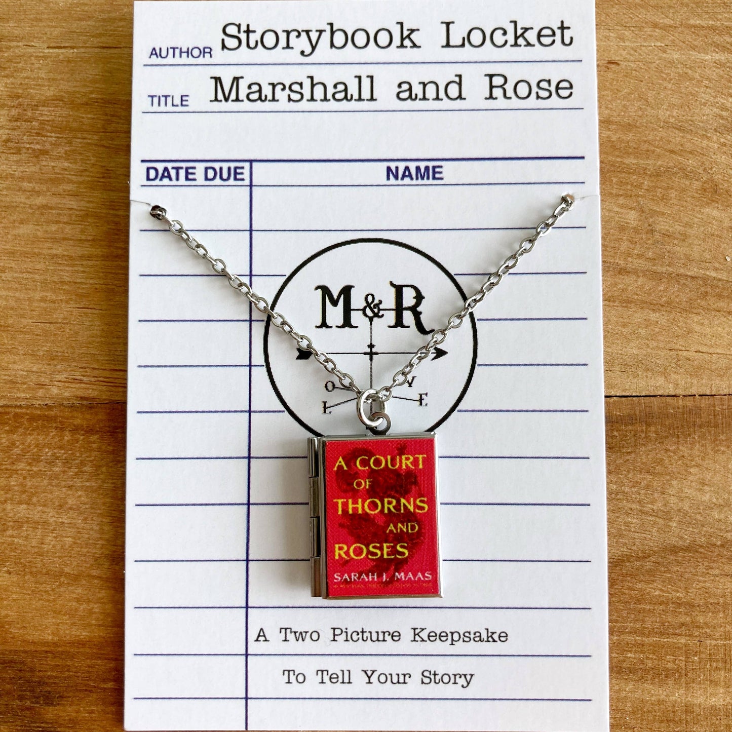Book Locket-A Court of Thorns and Roses