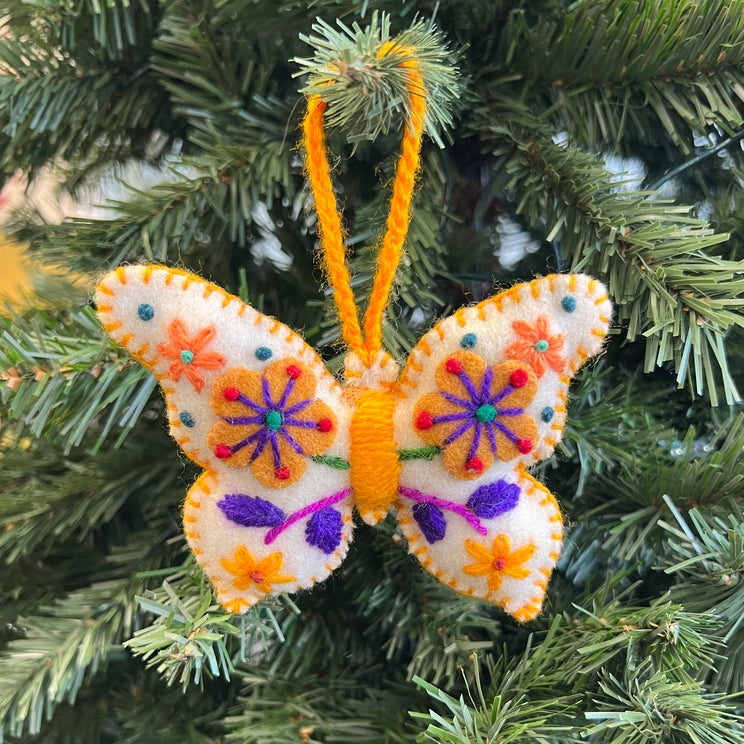 Wool Ornament-Butterfly