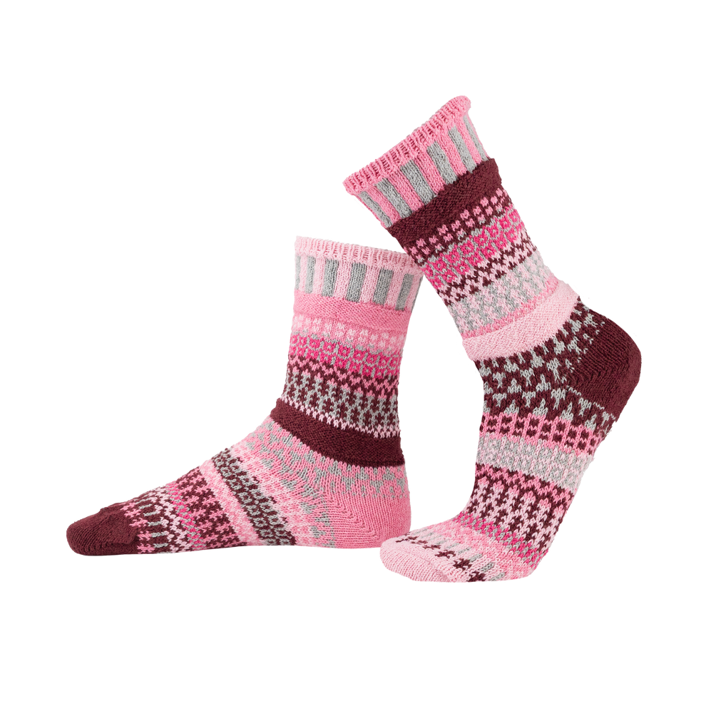 Mismatched Crew Socks-Alpenrose