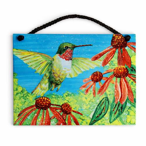 Hummingbird Garden Tile