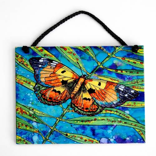 Tropical Daydream Butterfly Tile