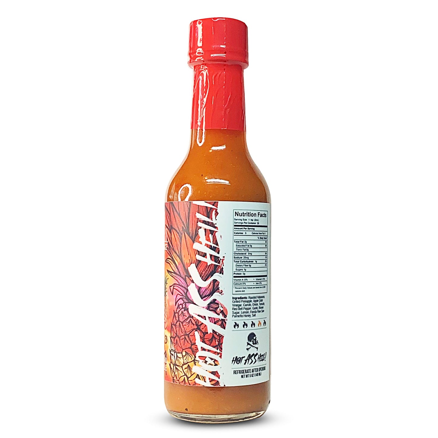 Roasted Habanero Grilled Pineapple Hot Sauce