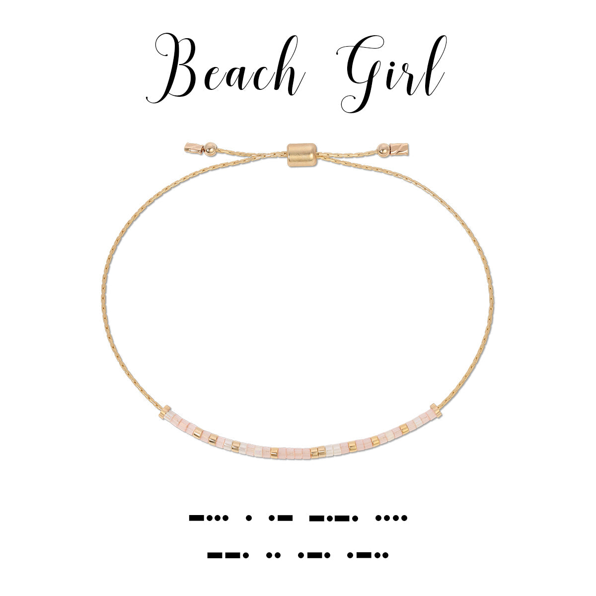 Morse Code Bracelet-Beach Girl