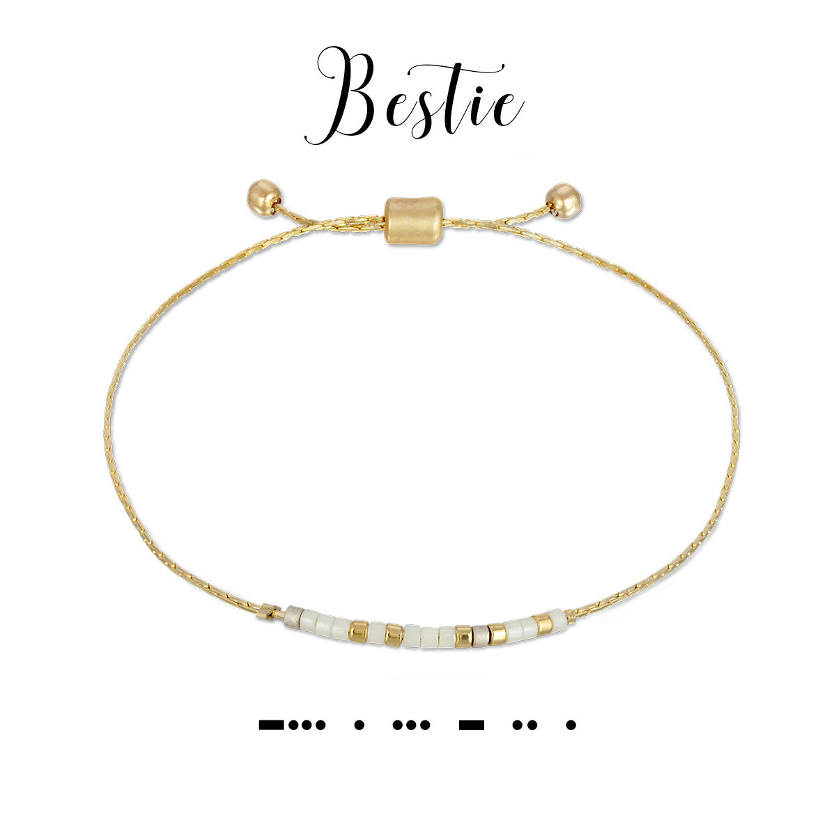 Morse Code Bracelet-Bestie