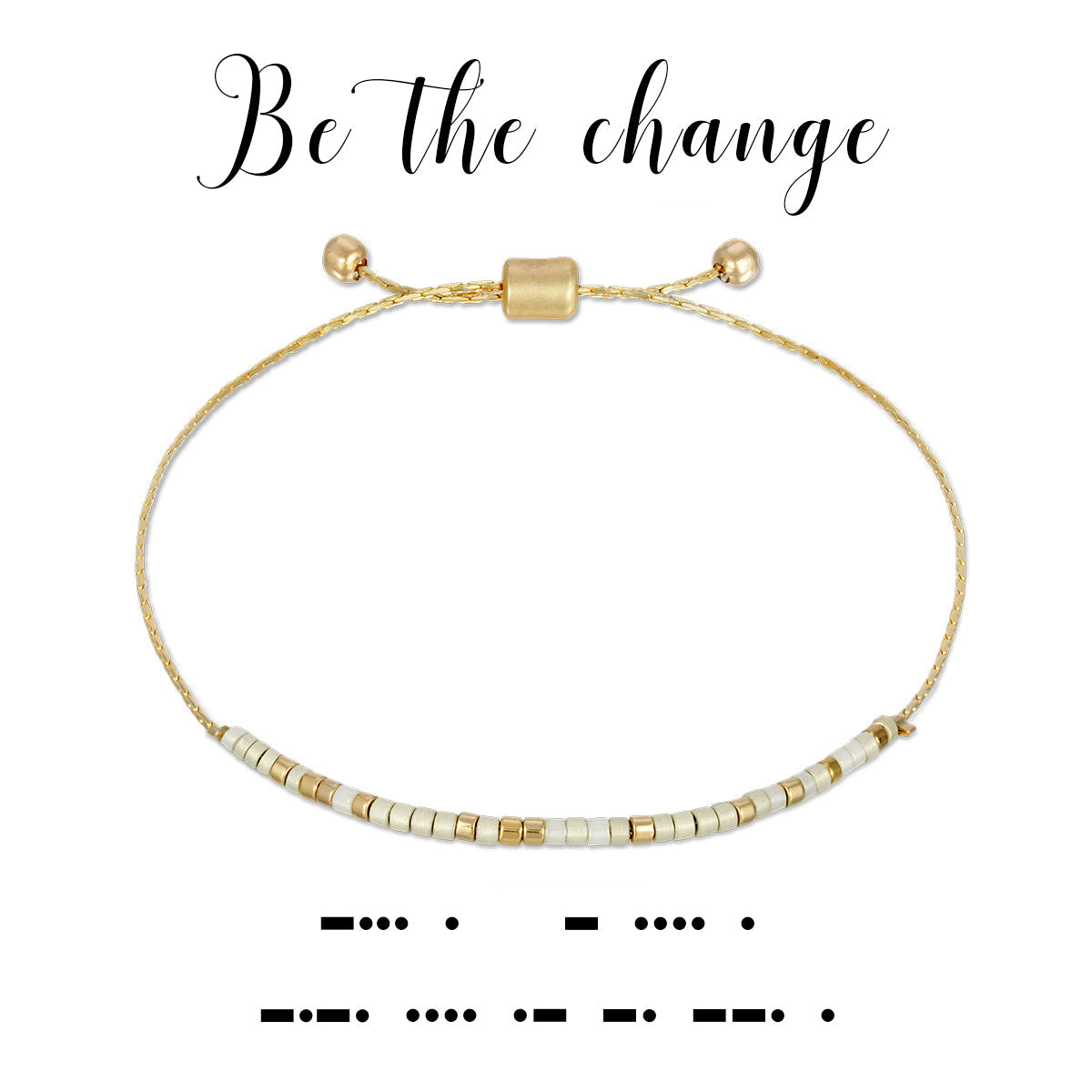 Morse Code Bracelet-Be The Change