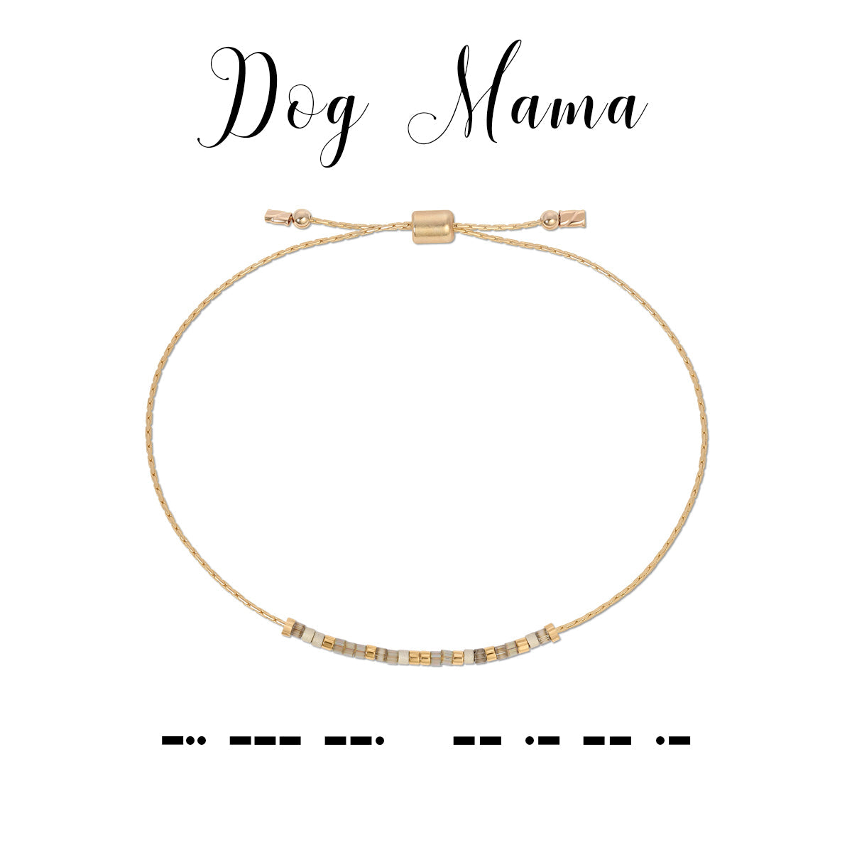 Morse Code Bracelet-Dog Mama