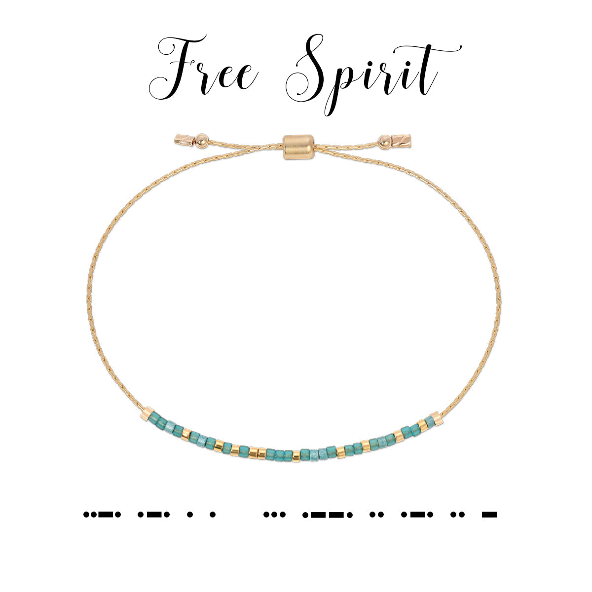 Morse Code Bracelet-Free Spirit