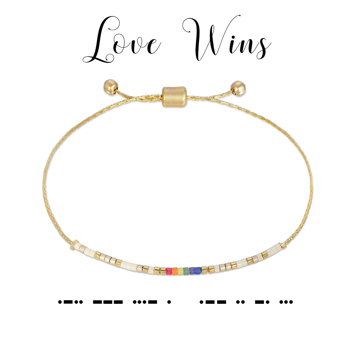 Morse Code Bracelet-Love Wins