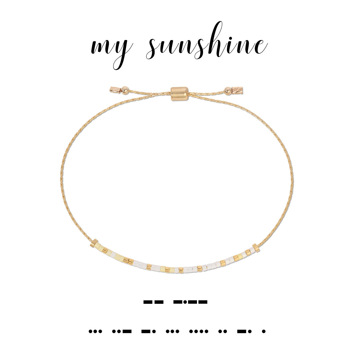 Morse Code Bracelet-My Sunshine