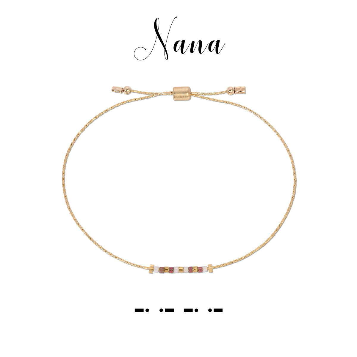 Morse Code Bracelet-Nana