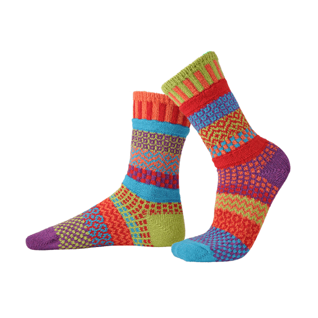 Mismatched Crew Socks-Cosmos