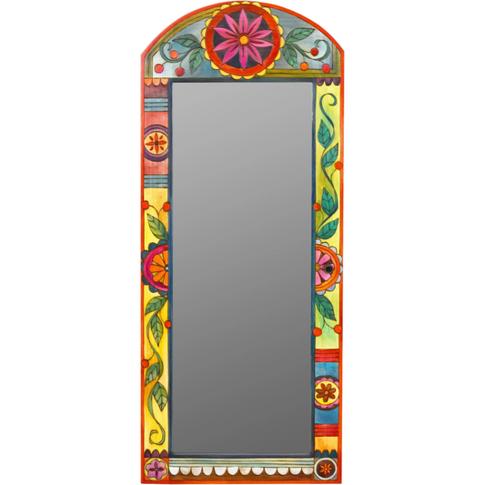Jewelry Cabinet & Mirror-Contemporary Floral