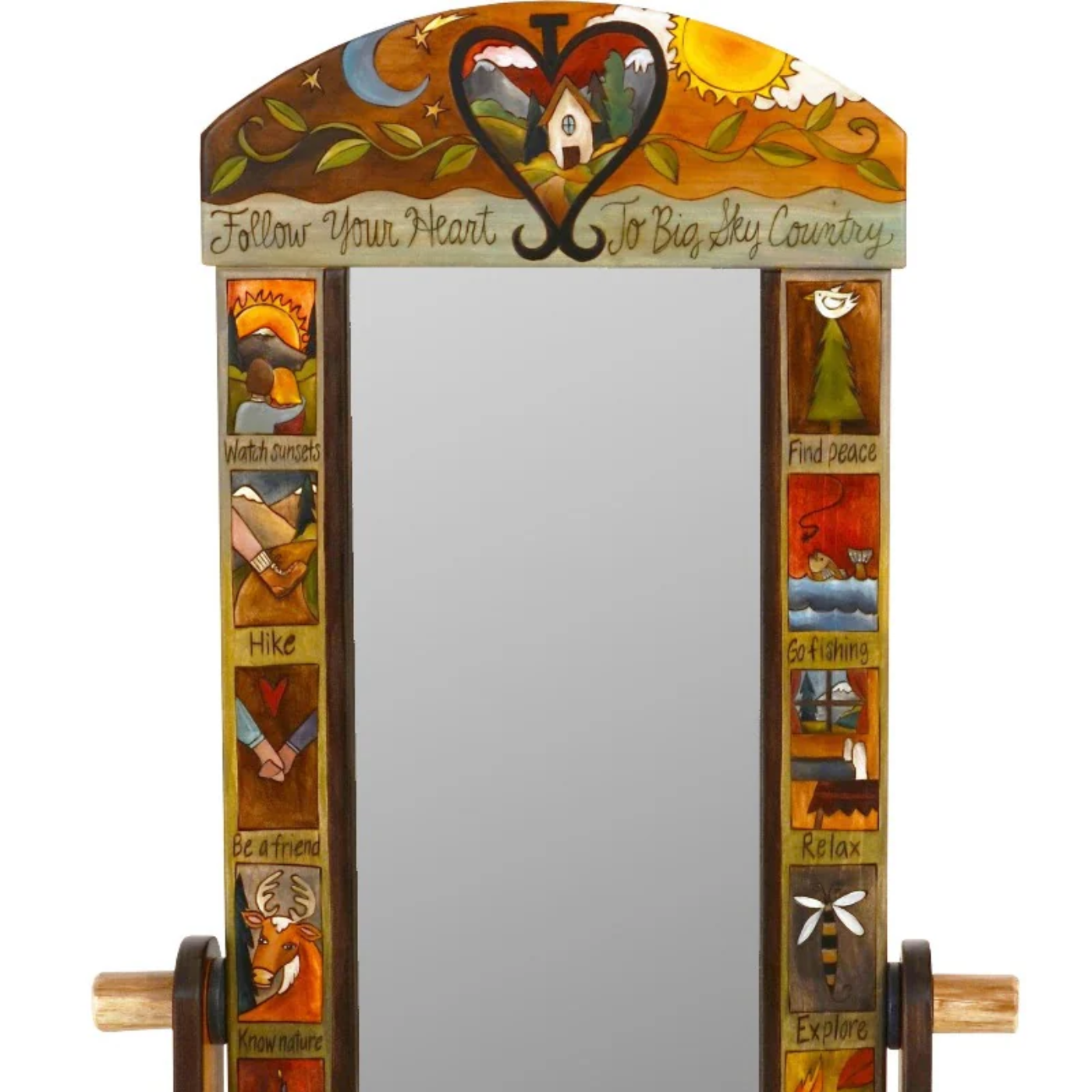 Wardrobe Mirror on Stand-Big Sky Country