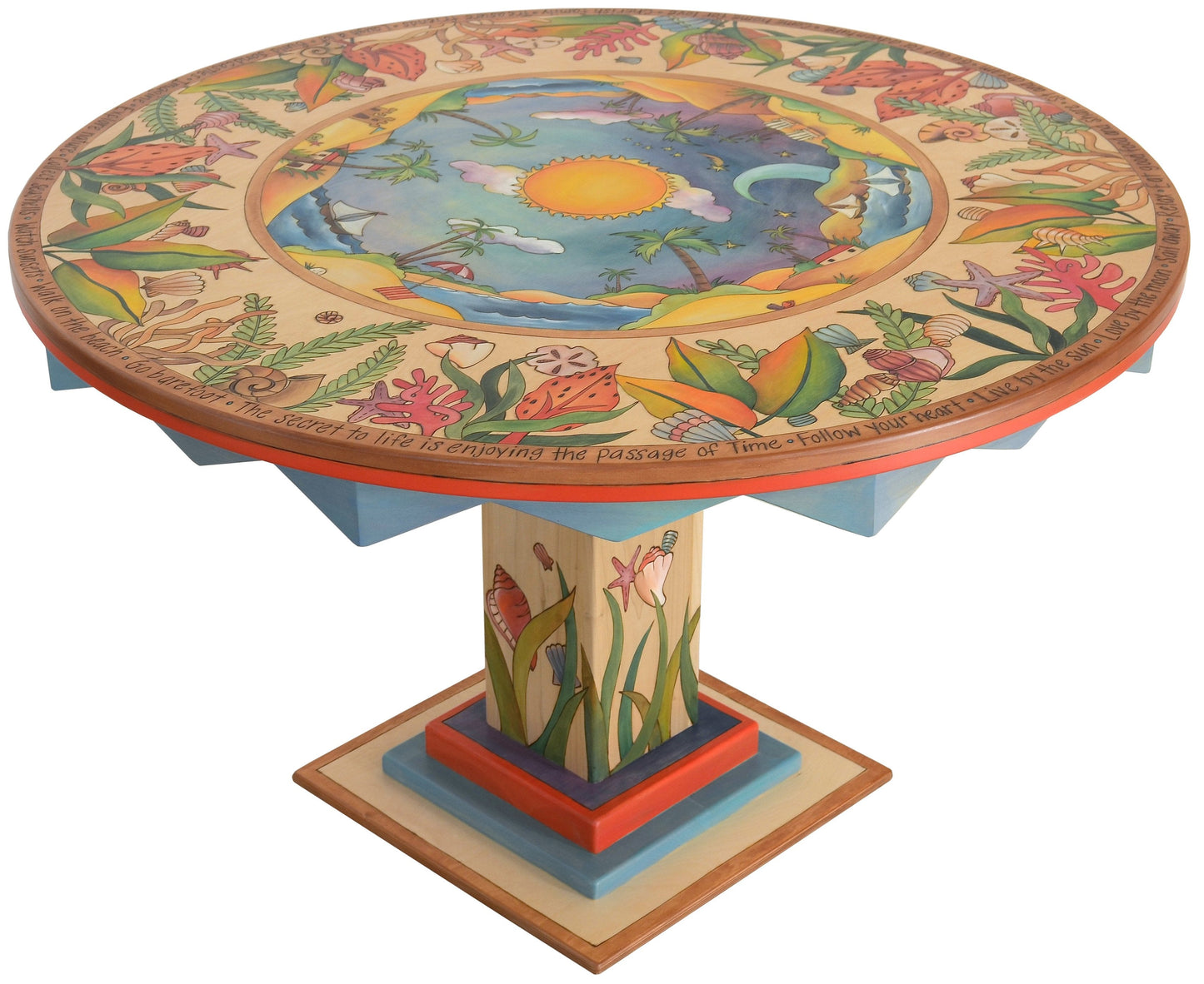 Dining Table-48" Round-Tropical Landscape