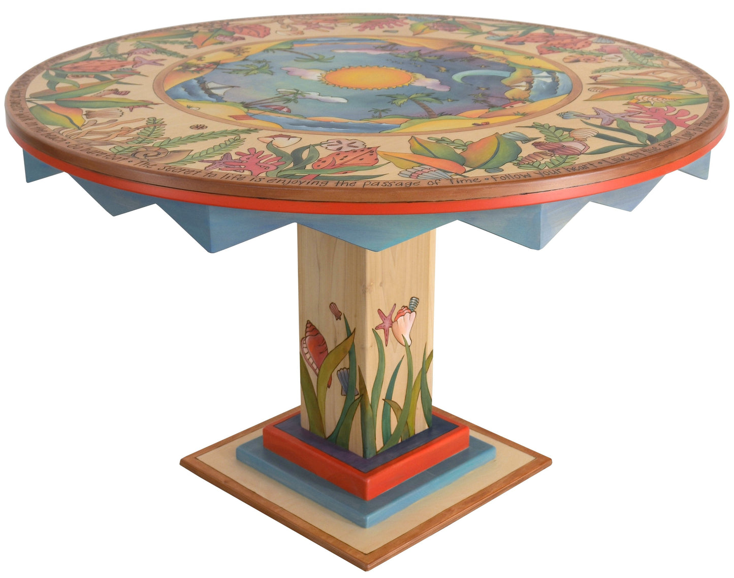 Dining Table-48" Round-Tropical Landscape