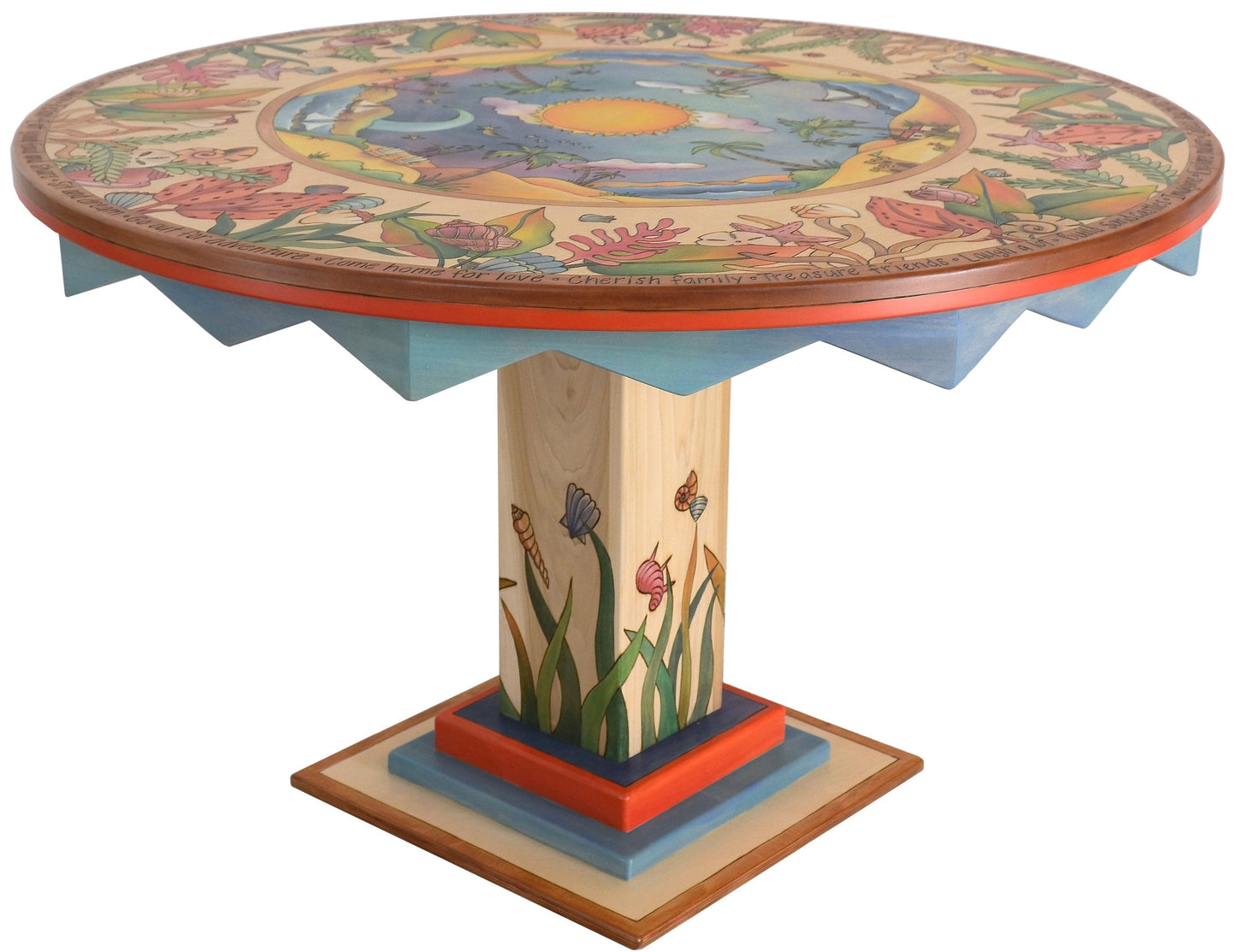 Dining Table-48" Round-Tropical Landscape