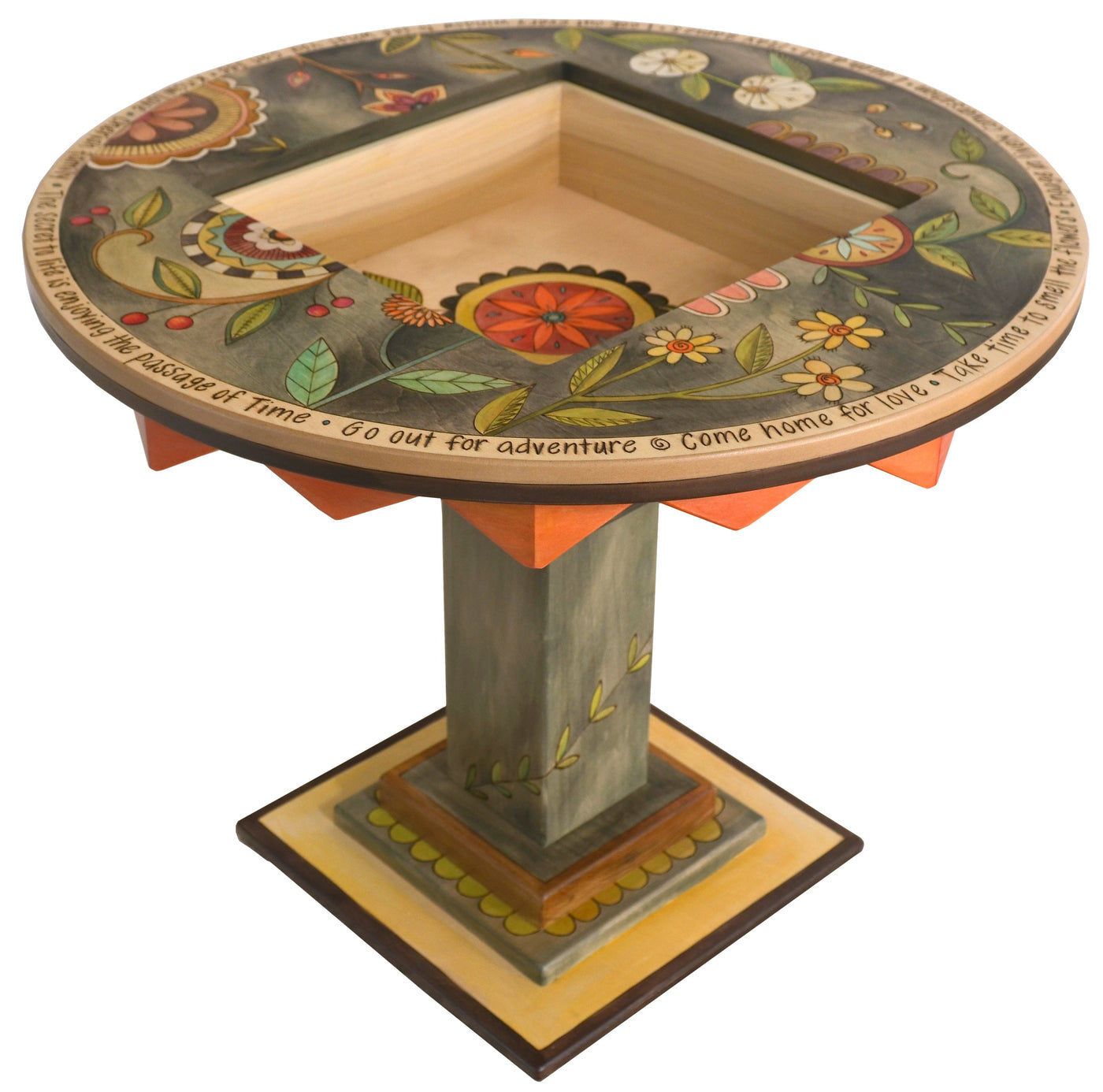 Flip-top Game Table-Floral