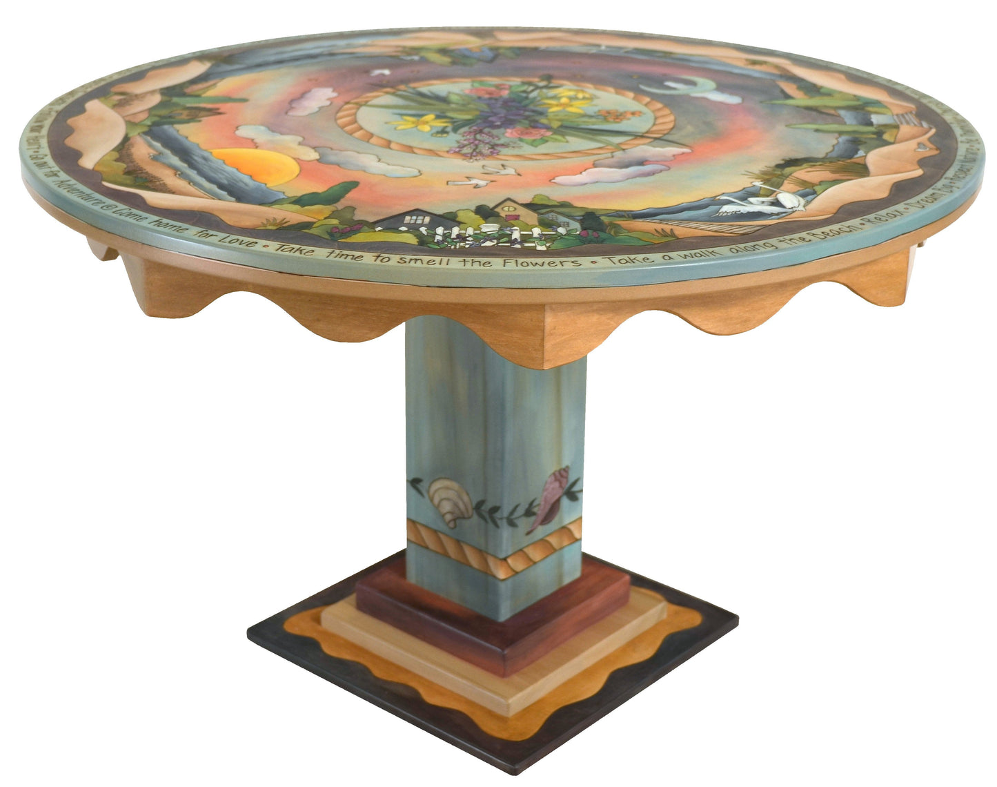 Dining Table-48" Round-Coastal Landscape