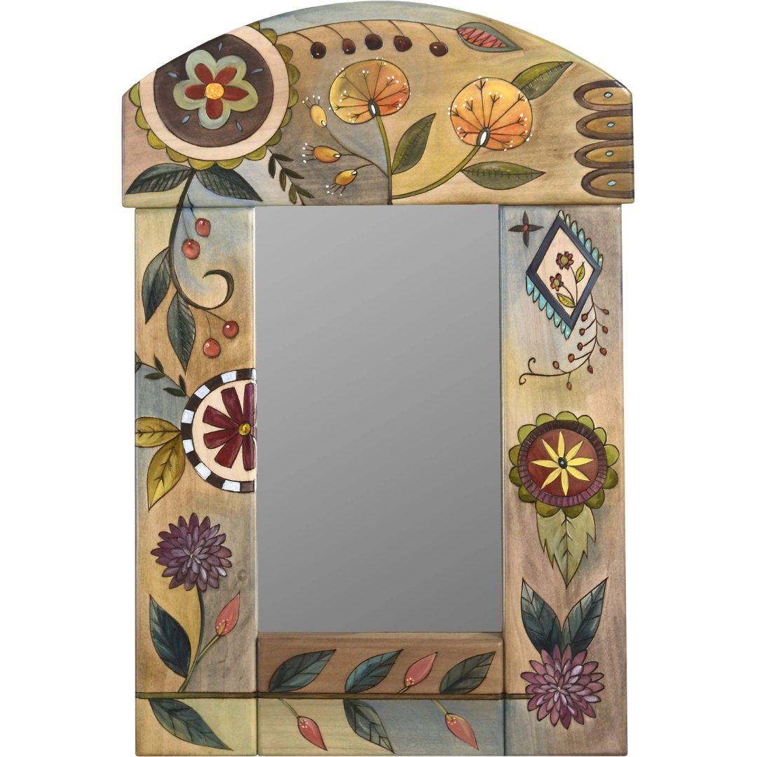 Small Mirror-Contemporary Floral