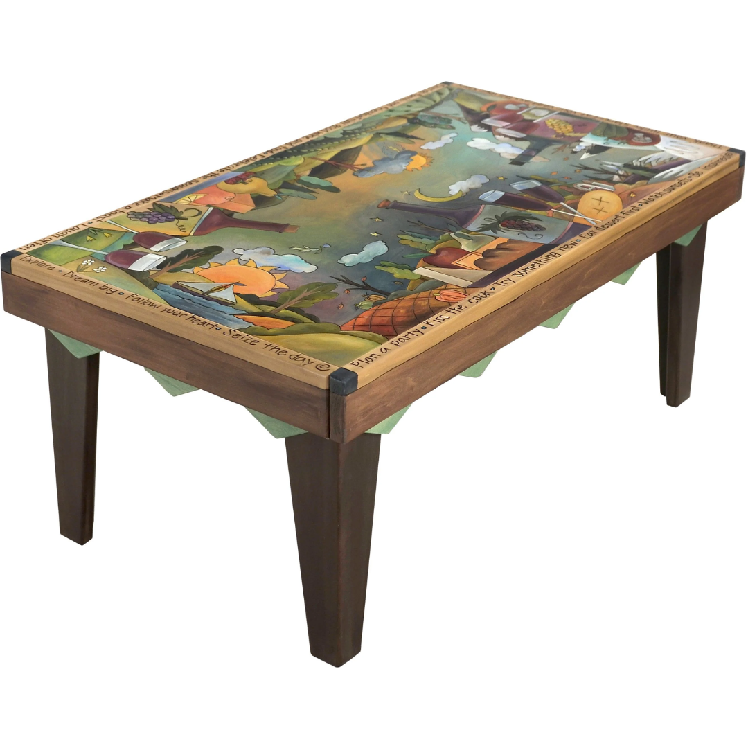 Rectangular Coffee Table-Wine Country