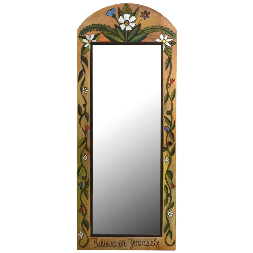 Jewelry Cabinet & Mirror-Believe in Yourself