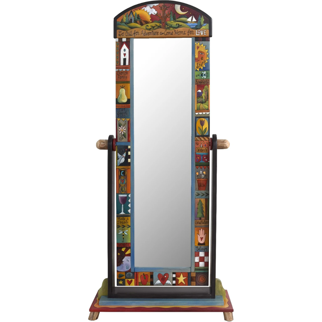 Wardrobe Mirror on Stand-Adventure & Love