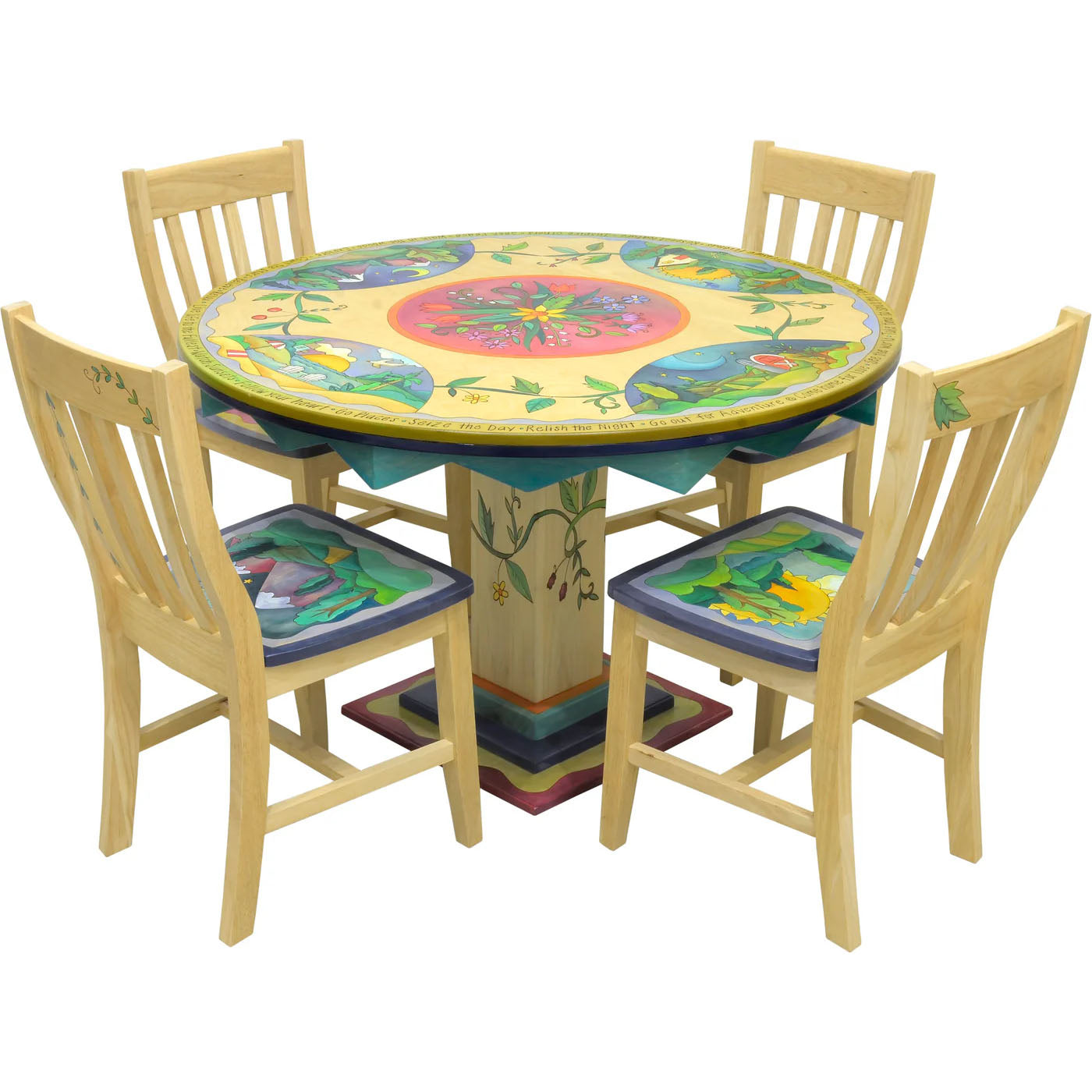 Dining Table & Chairs-Landscape Floral