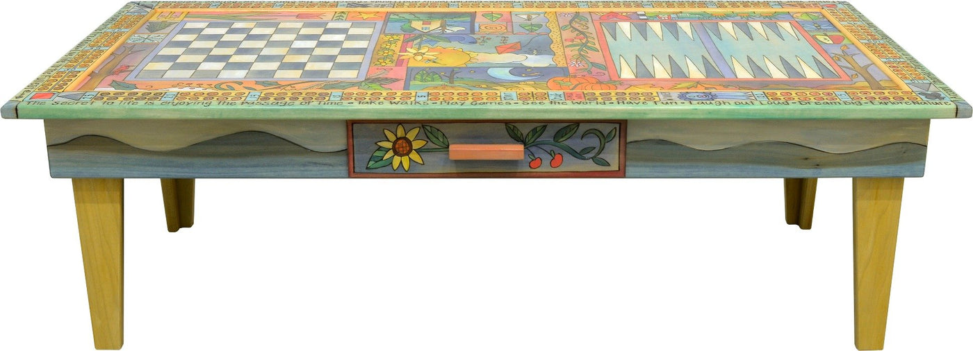 Game Coffee Table-Four Seasons Crazy Quilt