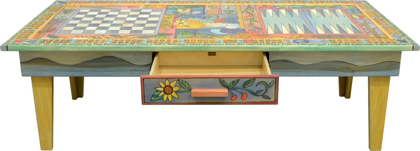 Game Coffee Table-Four Seasons Crazy Quilt