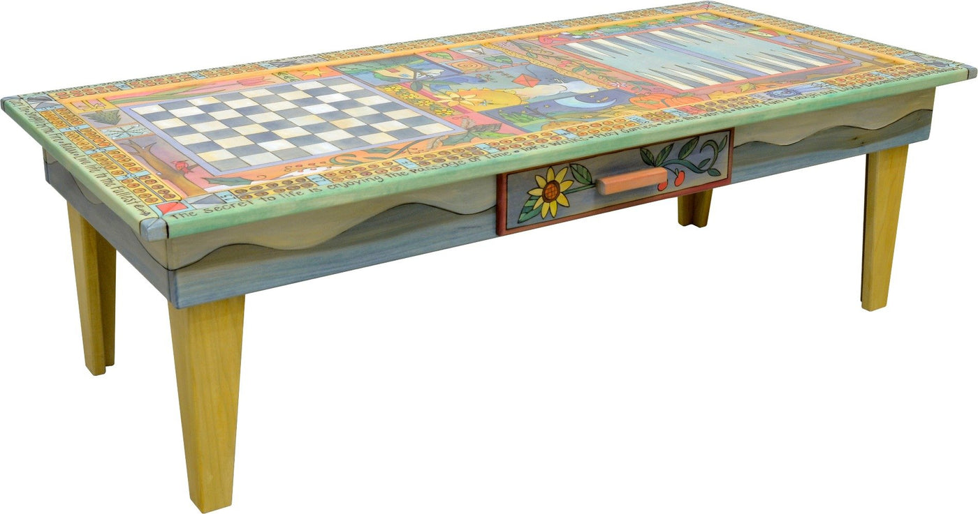 Game Coffee Table-Four Seasons Crazy Quilt